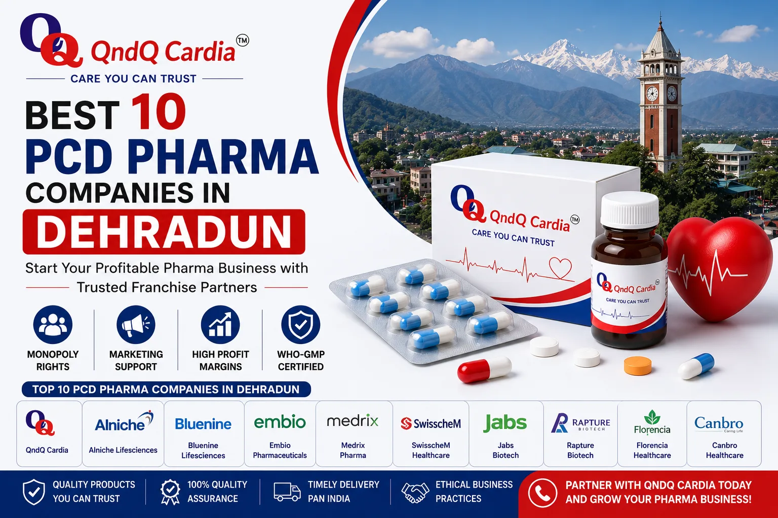 Best 10 PCD Pharma Companies in Dehradun